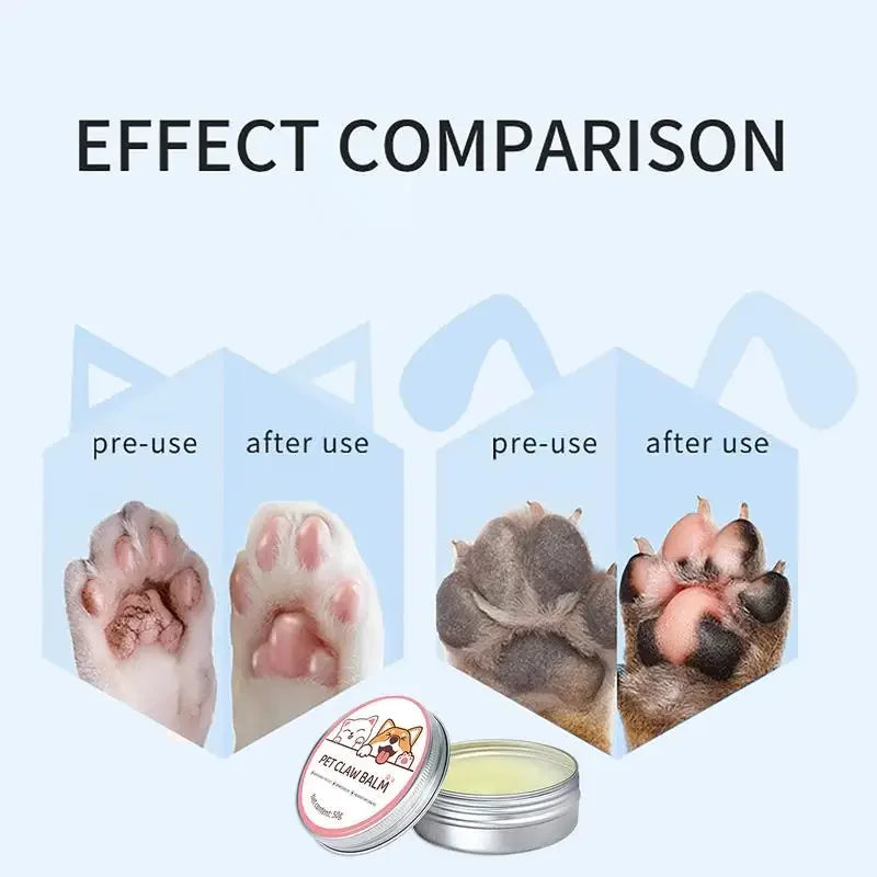 Natural Paw Balm for Dogs & Cats – Moisturizing Paw & Nose Protector (50g)