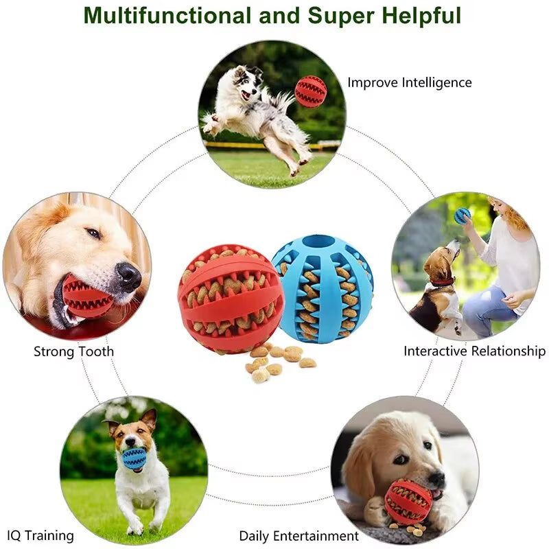 Interactive Dog Treat Ball – Slow Feeder Chew Toy & Teeth Cleaning Ball