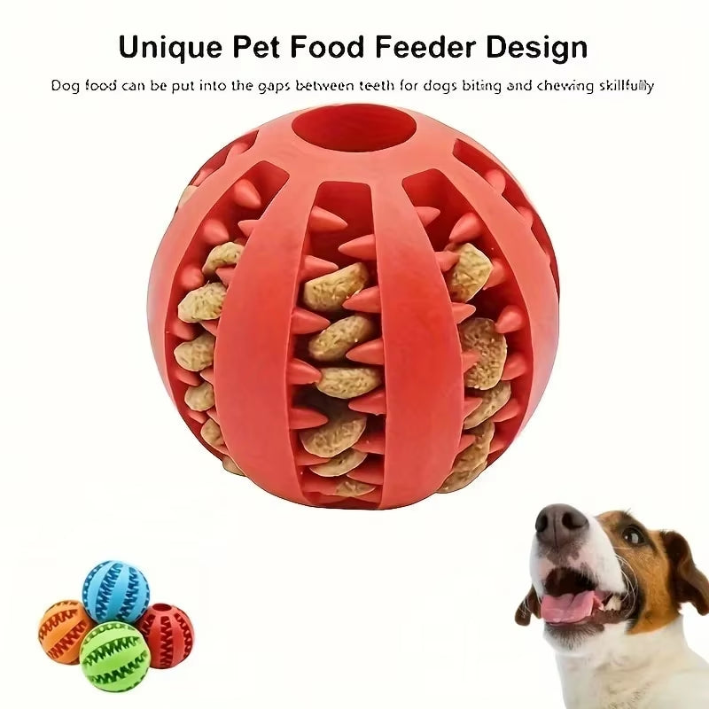 Interactive Dog Treat Ball – Slow Feeder Chew Toy & Teeth Cleaning Ball