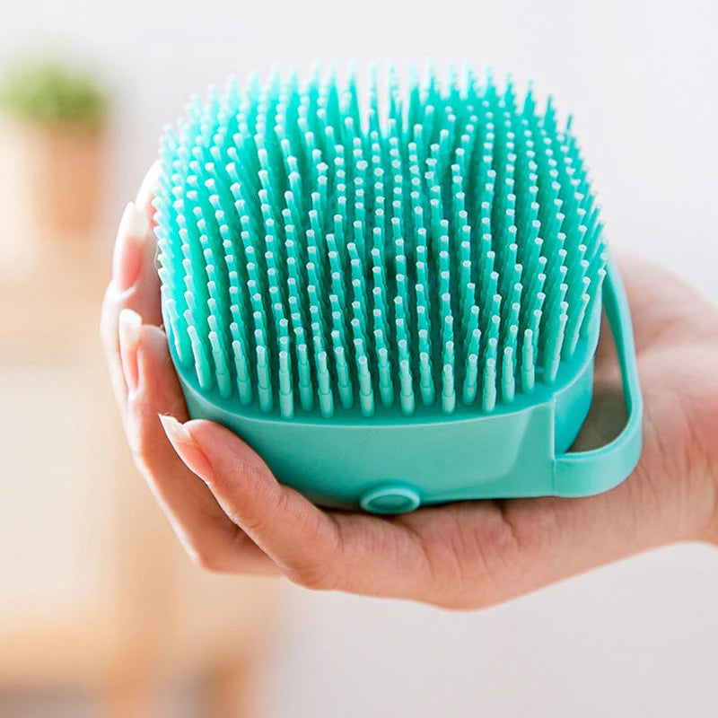 Silicone Pet Bath & Massage Brush for Dogs & Cats