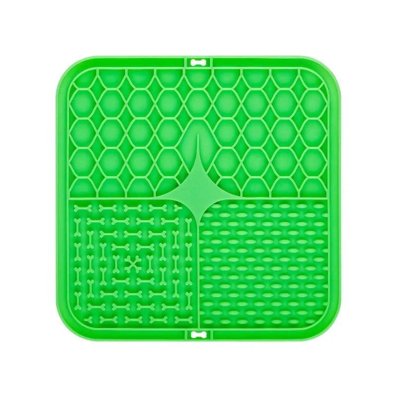 Silicone Lick Mat for Dogs & Cats – Slow Feeding Suction Cup Mat for Bathing & Anxiety Relief
