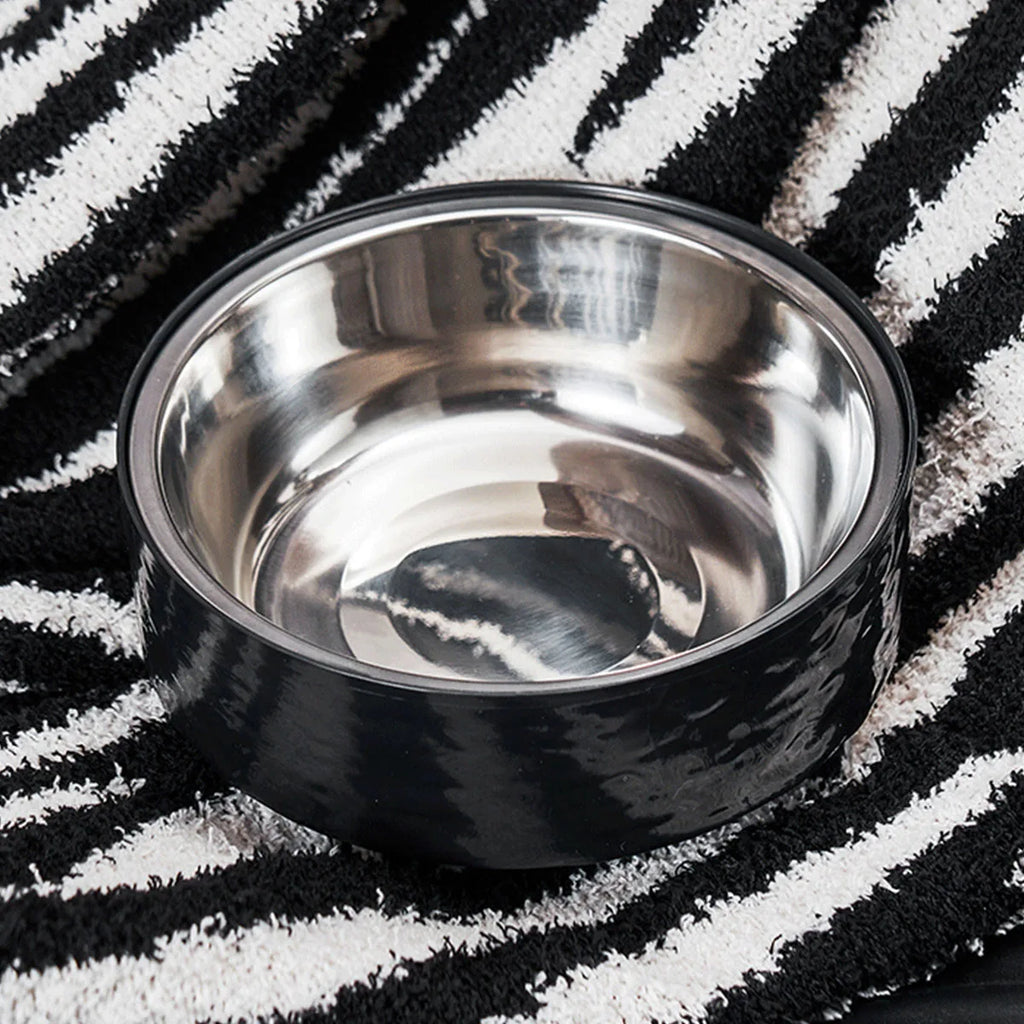 Elevated Stainless Steel Dog Bowl – Modern Raised Pet Food & Water Bowl