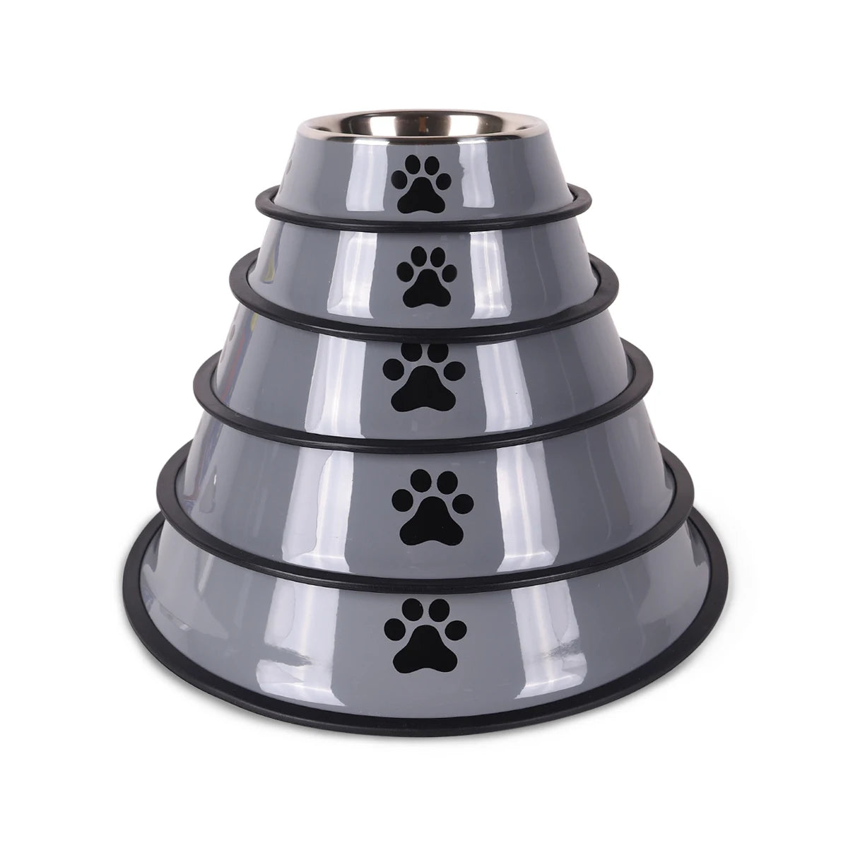 Stainless Steel Dog Bowl – Non-Slip Food & Water Bowl for Dogs & Cats