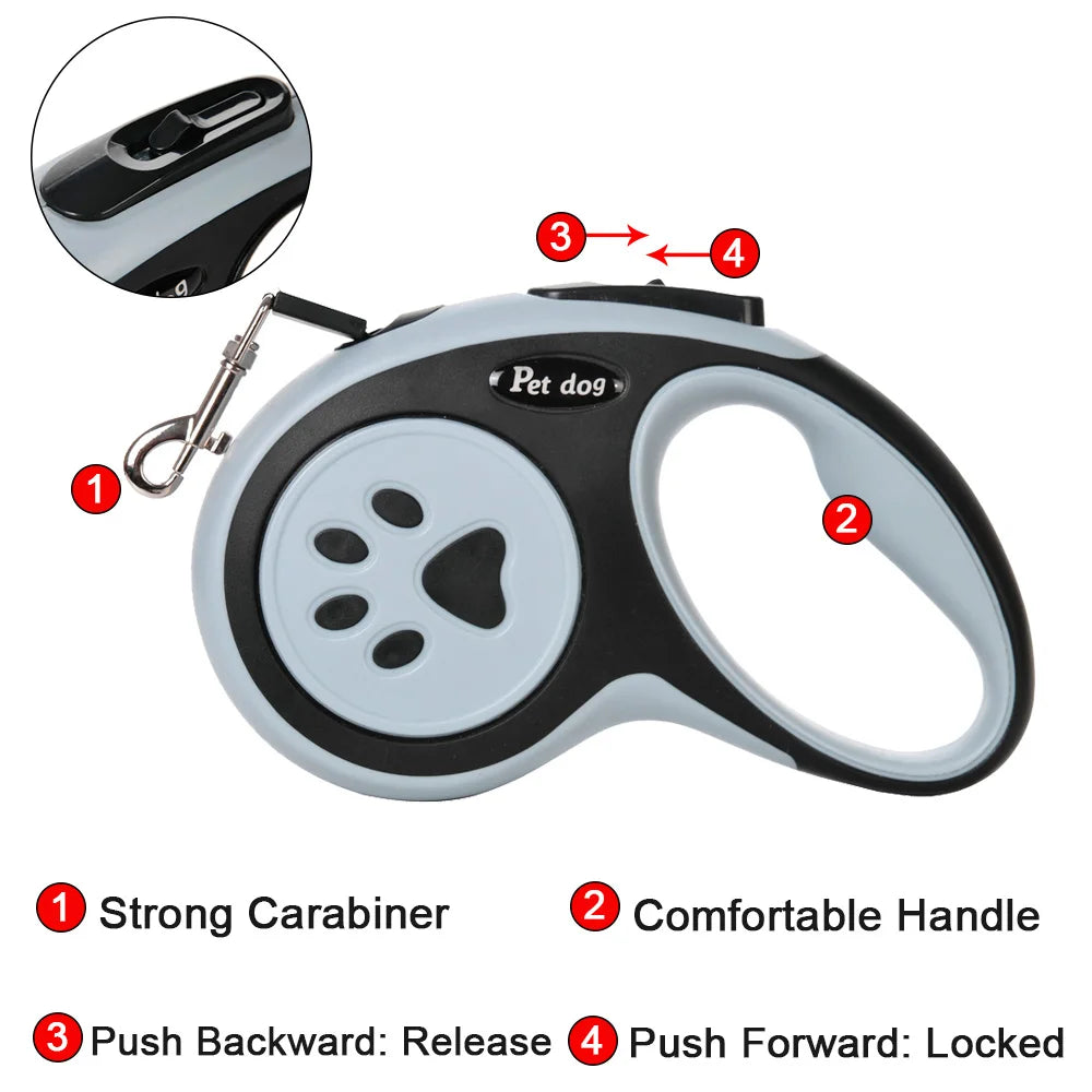Retractable Dog Leash – Automatic Pet Leash for Small & Large Dogs