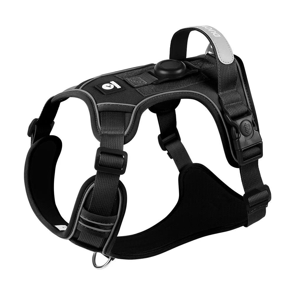 Tactical Dog Harness with Airtag Holder & Control Handle