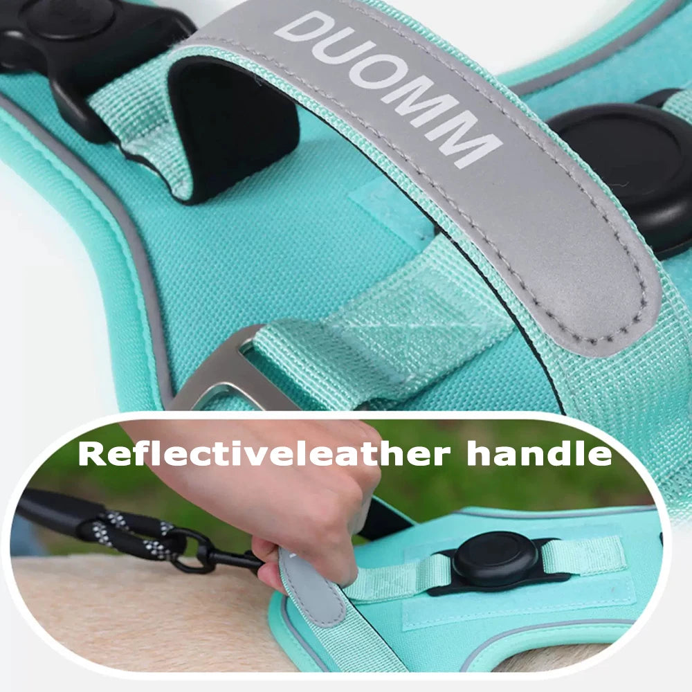 Tactical Dog Harness with Airtag Holder & Control Handle