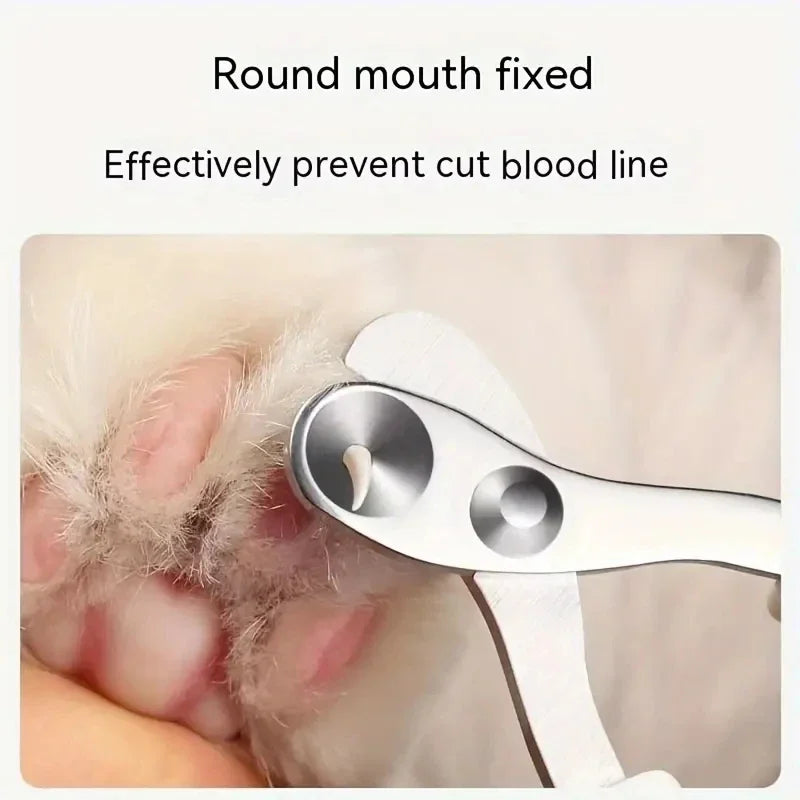 Professional Stainless Steel Pet Nail Clipper for Dogs & Cats