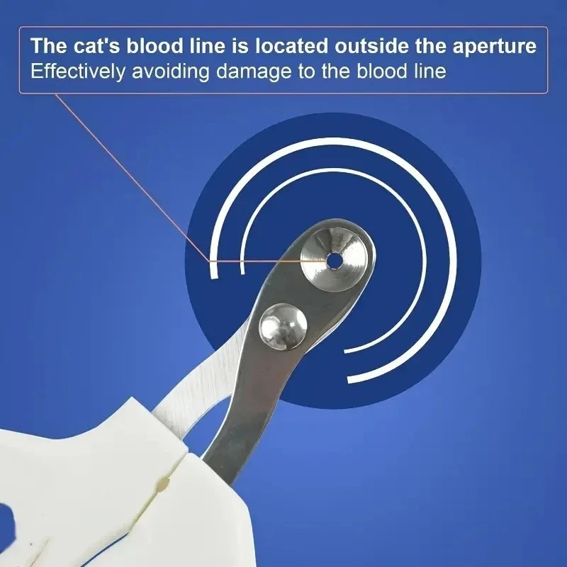 Professional Stainless Steel Pet Nail Clipper for Dogs & Cats